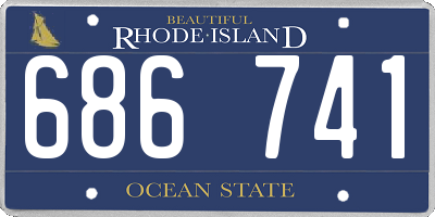 RI license plate 686741
