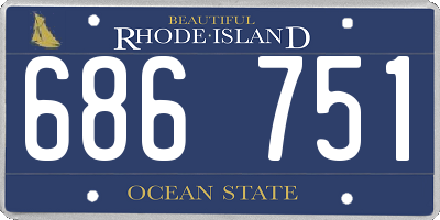 RI license plate 686751