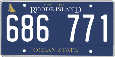 RI license plate 686771