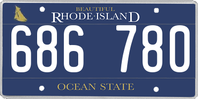 RI license plate 686780