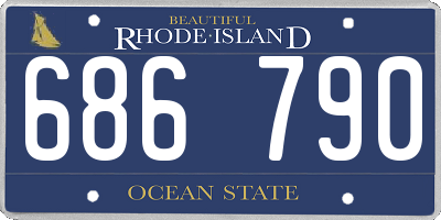 RI license plate 686790