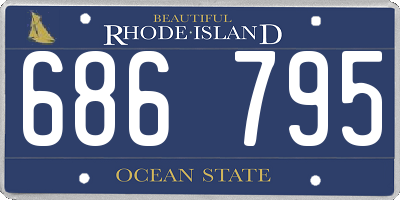 RI license plate 686795
