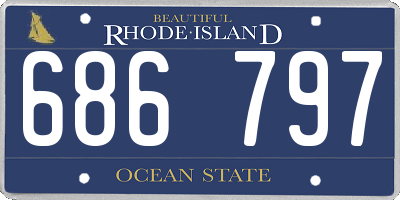 RI license plate 686797