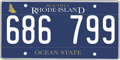 RI license plate 686799