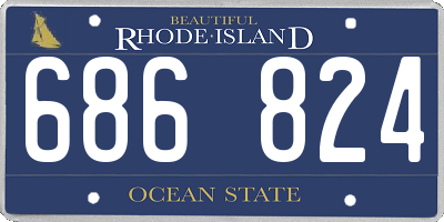 RI license plate 686824
