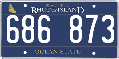 RI license plate 686873