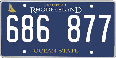 RI license plate 686877