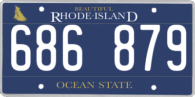 RI license plate 686879