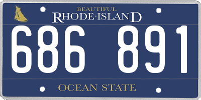 RI license plate 686891