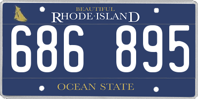 RI license plate 686895
