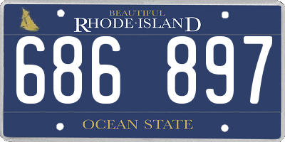 RI license plate 686897