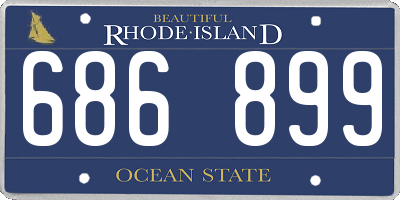 RI license plate 686899