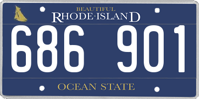 RI license plate 686901