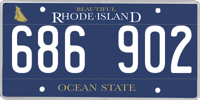 RI license plate 686902