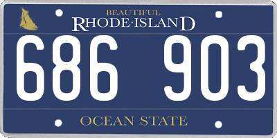 RI license plate 686903