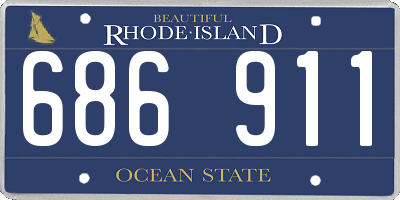 RI license plate 686911