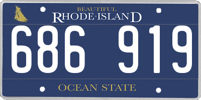 RI license plate 686919