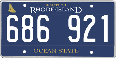 RI license plate 686921
