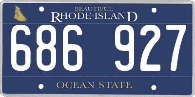 RI license plate 686927