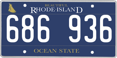 RI license plate 686936