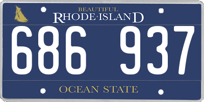 RI license plate 686937
