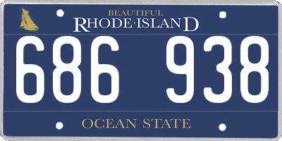 RI license plate 686938