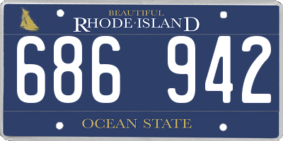 RI license plate 686942