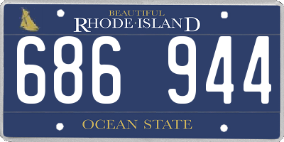 RI license plate 686944