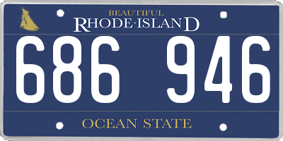 RI license plate 686946