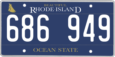 RI license plate 686949