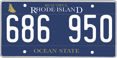 RI license plate 686950