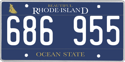 RI license plate 686955