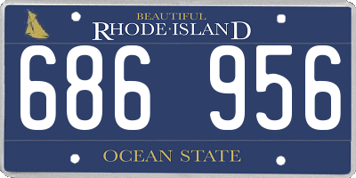 RI license plate 686956