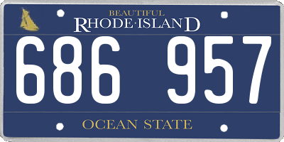 RI license plate 686957