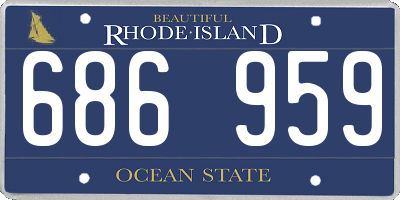 RI license plate 686959