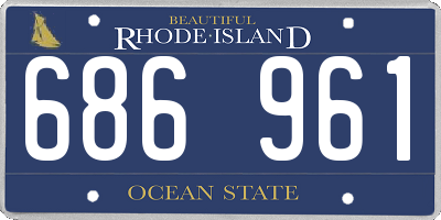 RI license plate 686961