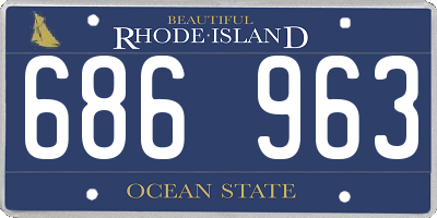 RI license plate 686963