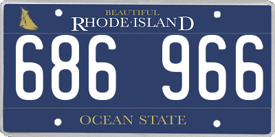RI license plate 686966