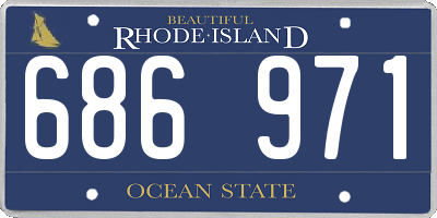 RI license plate 686971