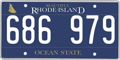 RI license plate 686979
