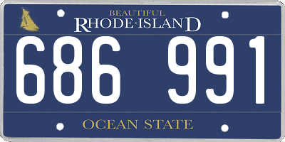 RI license plate 686991