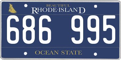 RI license plate 686995
