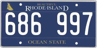 RI license plate 686997