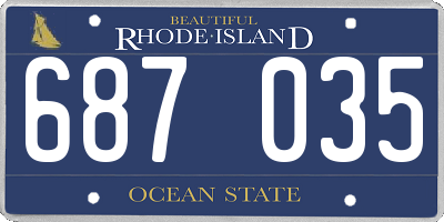 RI license plate 687035