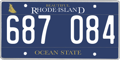 RI license plate 687084