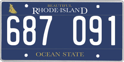 RI license plate 687091
