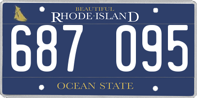 RI license plate 687095
