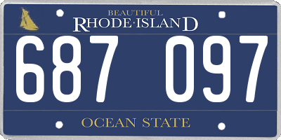 RI license plate 687097