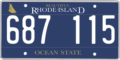 RI license plate 687115