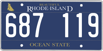 RI license plate 687119